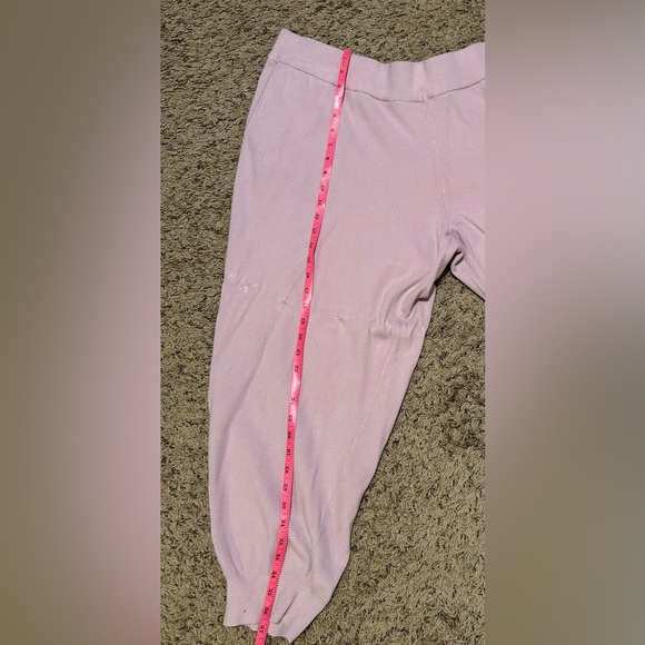 Women’s Pink Stretchy Lounge Pants with Cuffed Ankles Size 3X - Picture 7 of 11